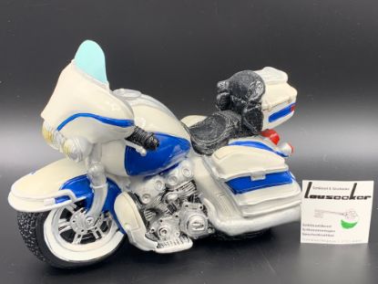 Picture of Sparkasse Classic Motorrad weiss/blau