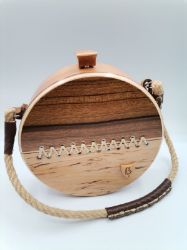 Bild von Holz-Rundtasche