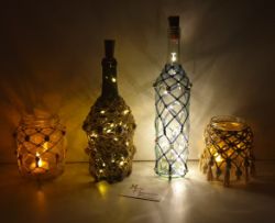 Picture of Lichterflasche Boho-Style