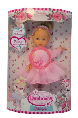 Picture of BAMBOLINA, Ballerina-Puppe Molly mit 3 Songs, 40cm, BD1215  