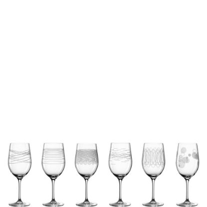 Bild von Leonardo, Weinglas 6er mit Diagravur im GK, Casella, D67mm, 430ml, klar klar 