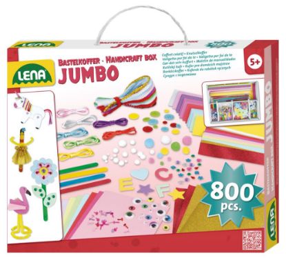 Picture of Lena®, Bastelkoffer Jumbo, Pink, 800 Teile, 42664 Pink 