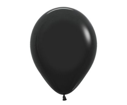 Bild von TIB, Luftballon, versch. Farben/Design, Ø 30 cm, 8 Stück Schwarz 12021