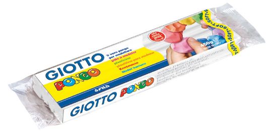 Bild von Giotto Pongo Plastillin 450gr. weiß