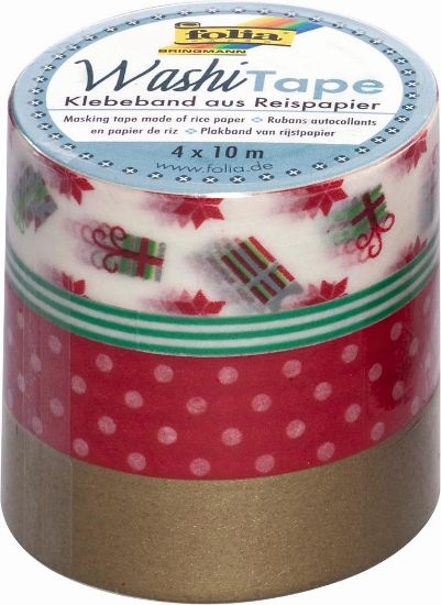 Bild von Washi-Tape 4er-Set Weihnachten classic