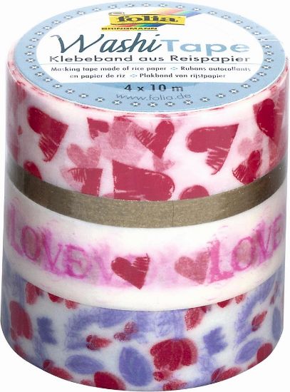 Bild von Washi-Tape 4er-Set Herzen