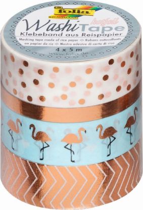 Bild von Washi-Tape 4er-Set rosegold