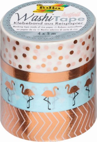 Bild von Washi-Tape 4er-Set rosegold