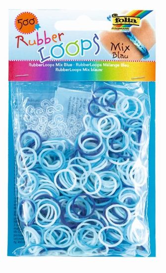 Bild von Rubber Loops mix blau