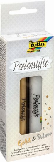 Picture of Perlenstifte  2x30ml gold u silber