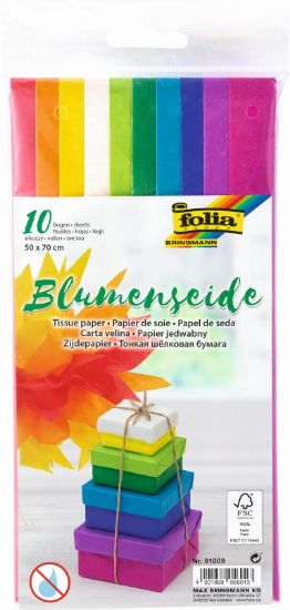 Picture of Blumenseide 10 Farben sort.