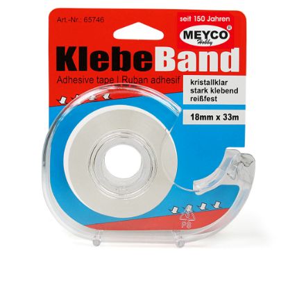 Picture of Klebeband kristallklar + Abroller 18mm x 33m