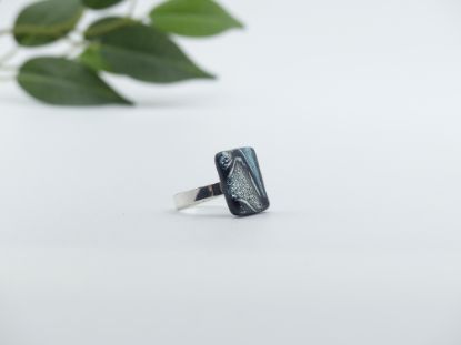 Bild von Ring - Kollektion "Mosaik" - schwarz/silber