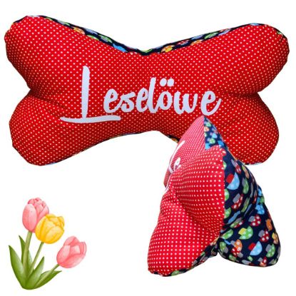 Bild von Leseknochen „Leselöwe“ – Frisch, farbenfroh & funktional