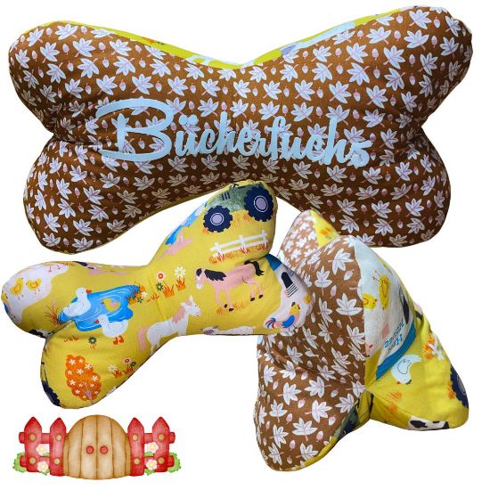 Picture of Leseknochen „Bücherfuchs“ – Frisch, farbenfroh & funktional