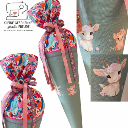 Show details for Personalisierbare Schultüte Bauernhofliebe Picture of Personalisierbare Schultüte Bauernhofliebe
