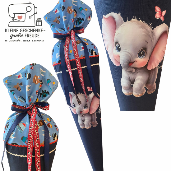 Picture of Personalisierbare Schultüte Elefant