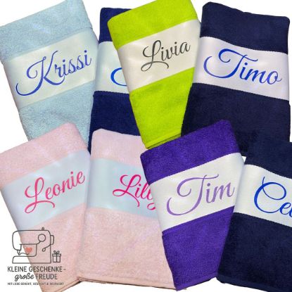Picture of Personalisiertes Badetuch mit Wunschname